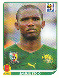Samuel Eto'o Cameroon samolepka Panini World Cup 2010 #408
